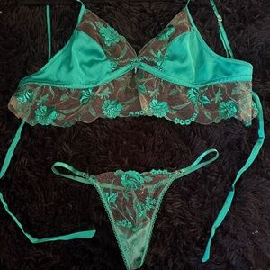 Honey birdette WHITNEY EMERALD CAMI & thong